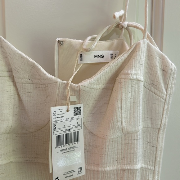 Mango Cream Dress NWT - Picture 4 of 4